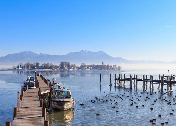 Chalethaus-chiemsee - 120qm Panorama-chaletwohnung Am Chiemsee - Neubau *